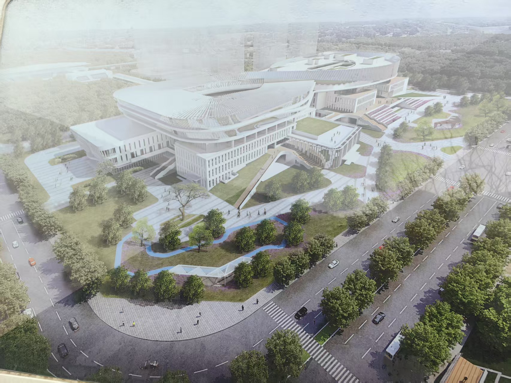 福建長(zhǎng)樂(lè)三館三中心項(xiàng)目—舞臺(tái)機(jī)械及幕布安裝調(diào)試完成。